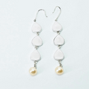 Hanging  Charm Earrings with Pearl