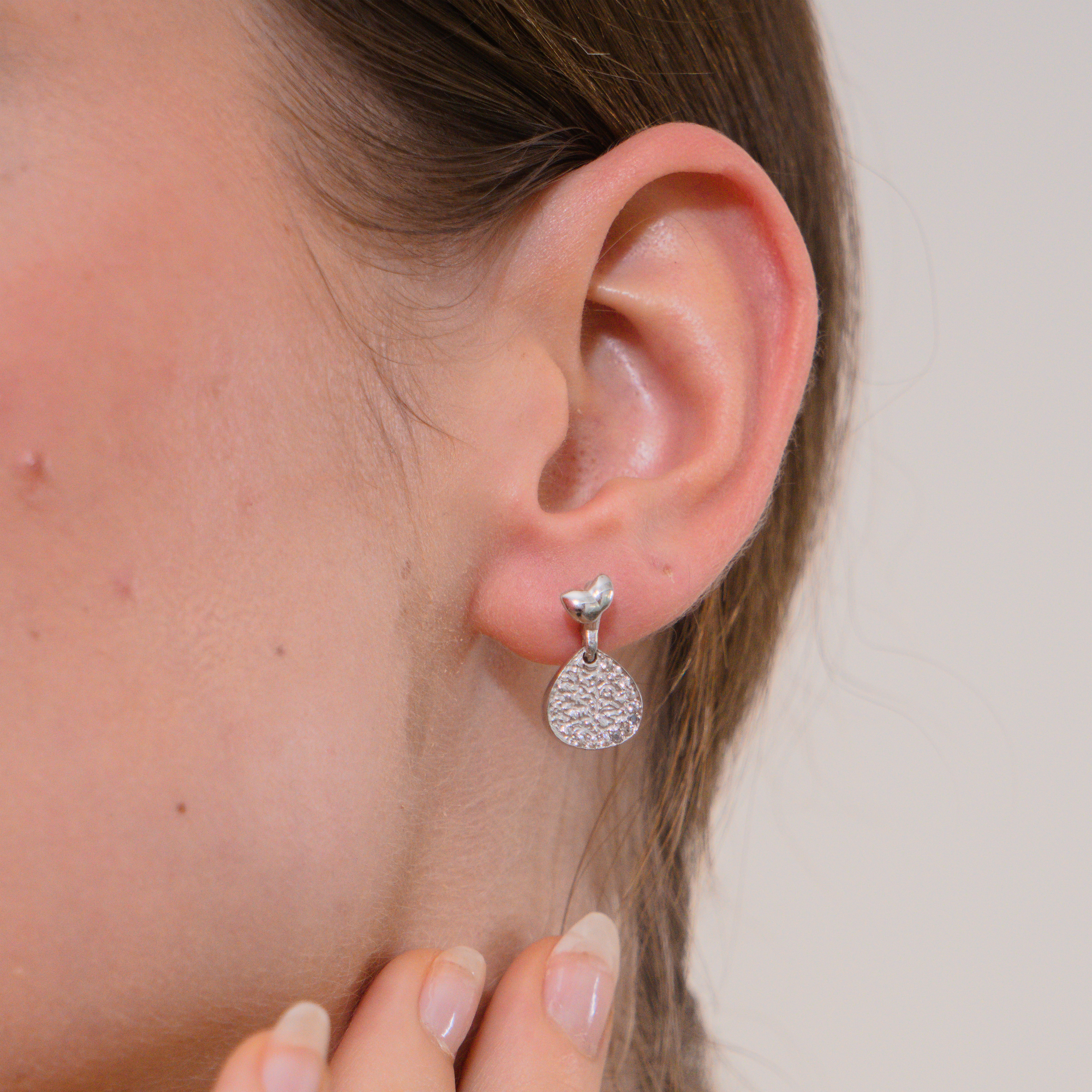 Charm Earrings - Textured