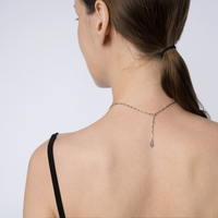 Hanging Pearl & Interchangeable Words Necklace