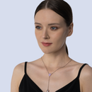 Hanging Pearl & Interchangeable Words Necklace