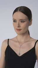 Hanging Pearl & Interchangeable Words Necklace