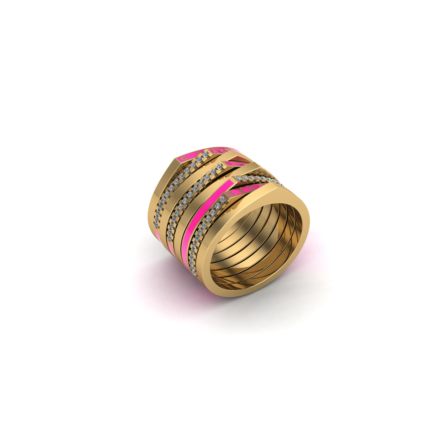 I AM Words Ring Stack